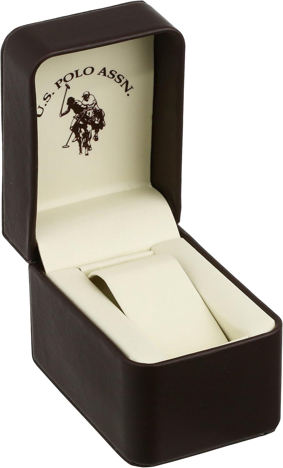 imageAccutime US Polo Assn Classic Mens Quartz Metal and Alloy Watch ColorBlack Model USC80383