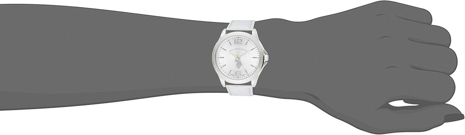 imageAccutime US Polo Assn Classic Mens USC50202 Analog Display Analog Quartz White Watch