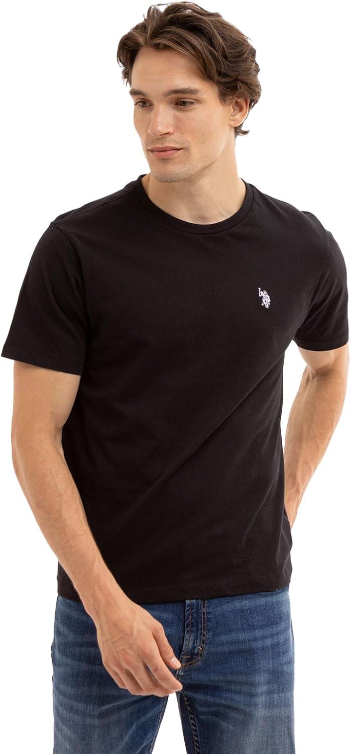 imageUS POLO ASSN Mens Crew Neck Small Pony TShirtBlack 6pack