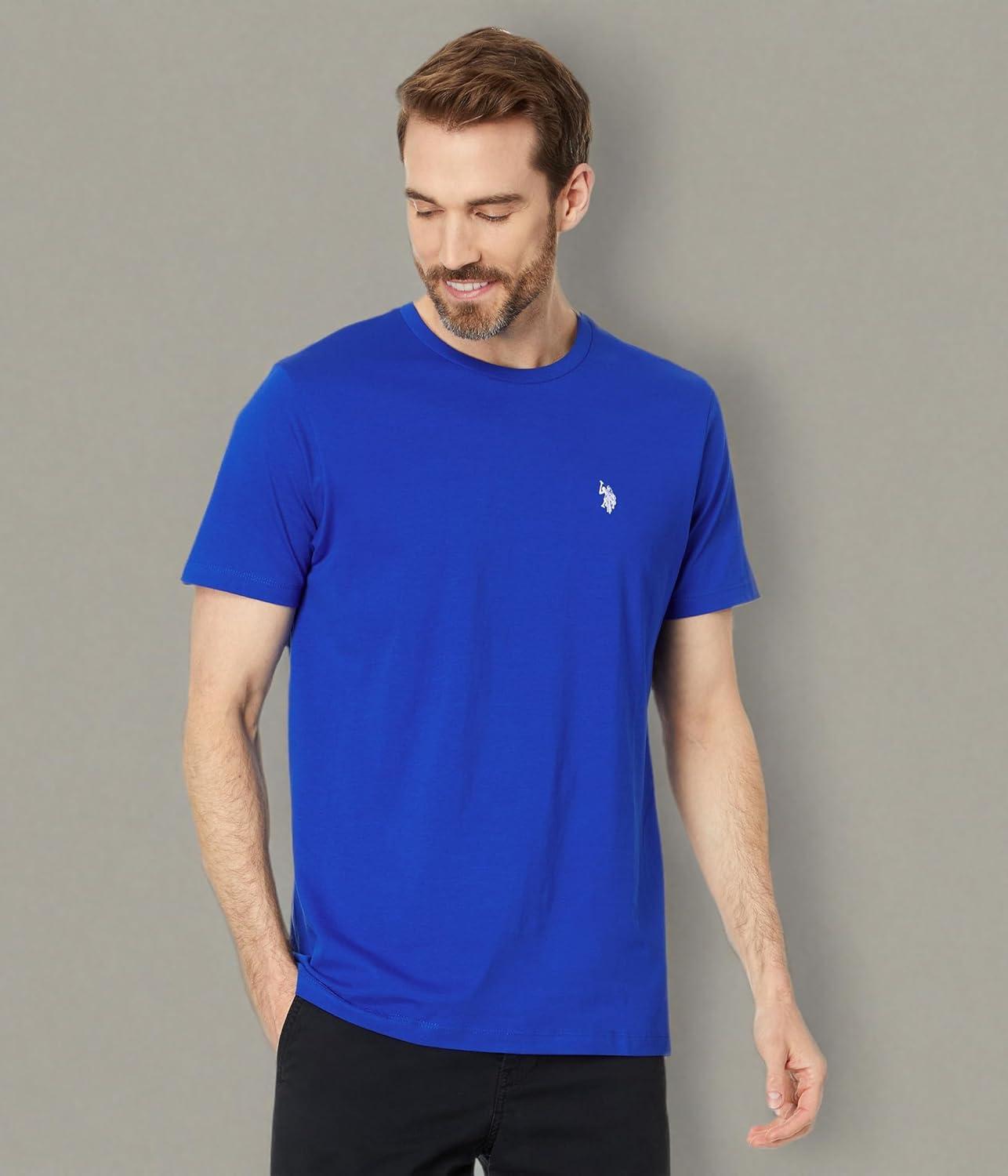 imageUS POLO ASSN Mens Crew Neck Small Pony TShirtBlue Raft