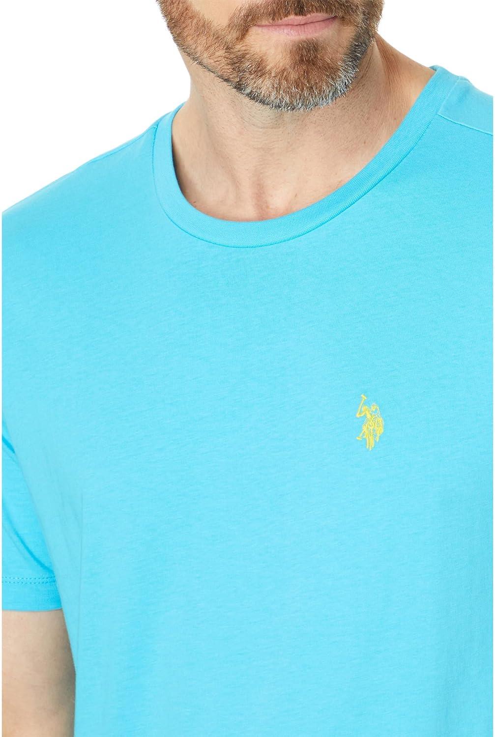 imageUS POLO ASSN Mens Crew Neck Small Pony TShirtBlue Sea