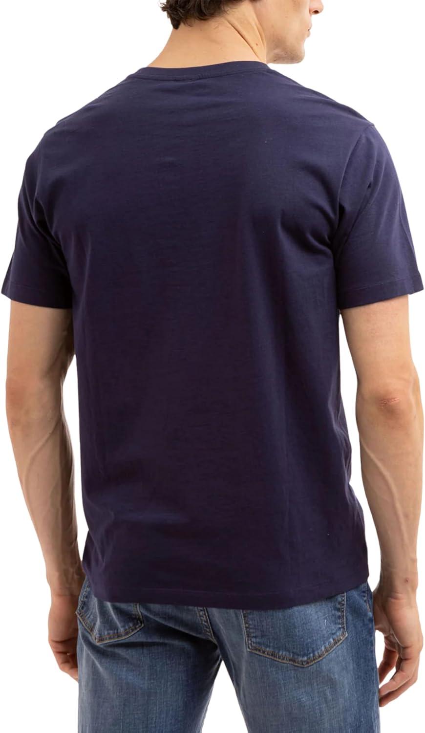 imageUS POLO ASSN Mens Crew Neck Small Pony TShirtClassic NavyWhiteEngine Red