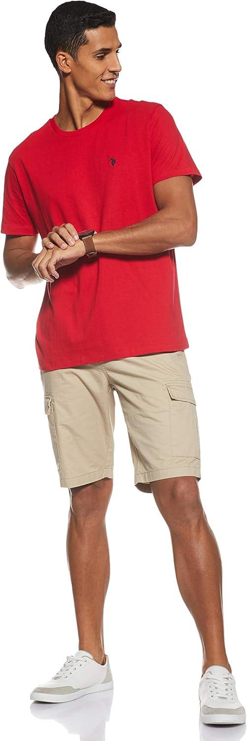 imageUS POLO ASSN Mens Crew Neck Small Pony TShirtEngine Red