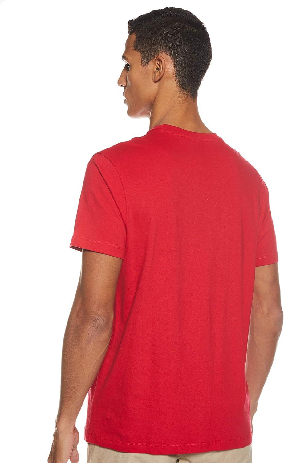 imageUS POLO ASSN Mens Crew Neck Small Pony TShirtEngine Red