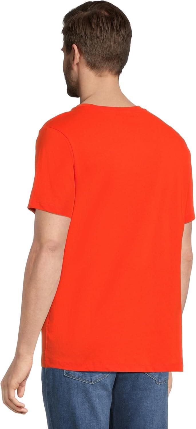 imageUS POLO ASSN Mens Crew Neck Small Pony TShirtExplorer Orange