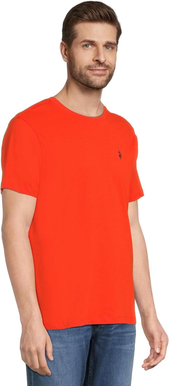 imageUS POLO ASSN Mens Crew Neck Small Pony TShirtExplorer Orange