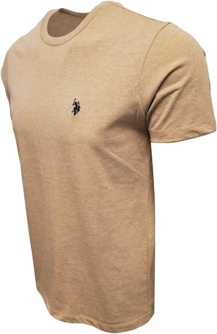 imageUS POLO ASSN Mens Crew Neck Small Pony TShirtKhaki Heather