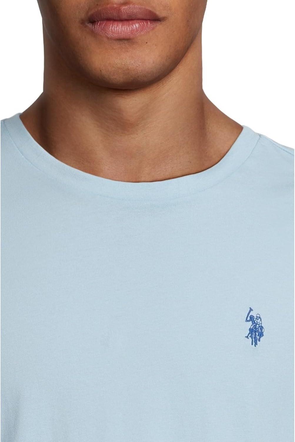 imageUS POLO ASSN Mens Crew Neck Small Pony TShirtMainsail Blue