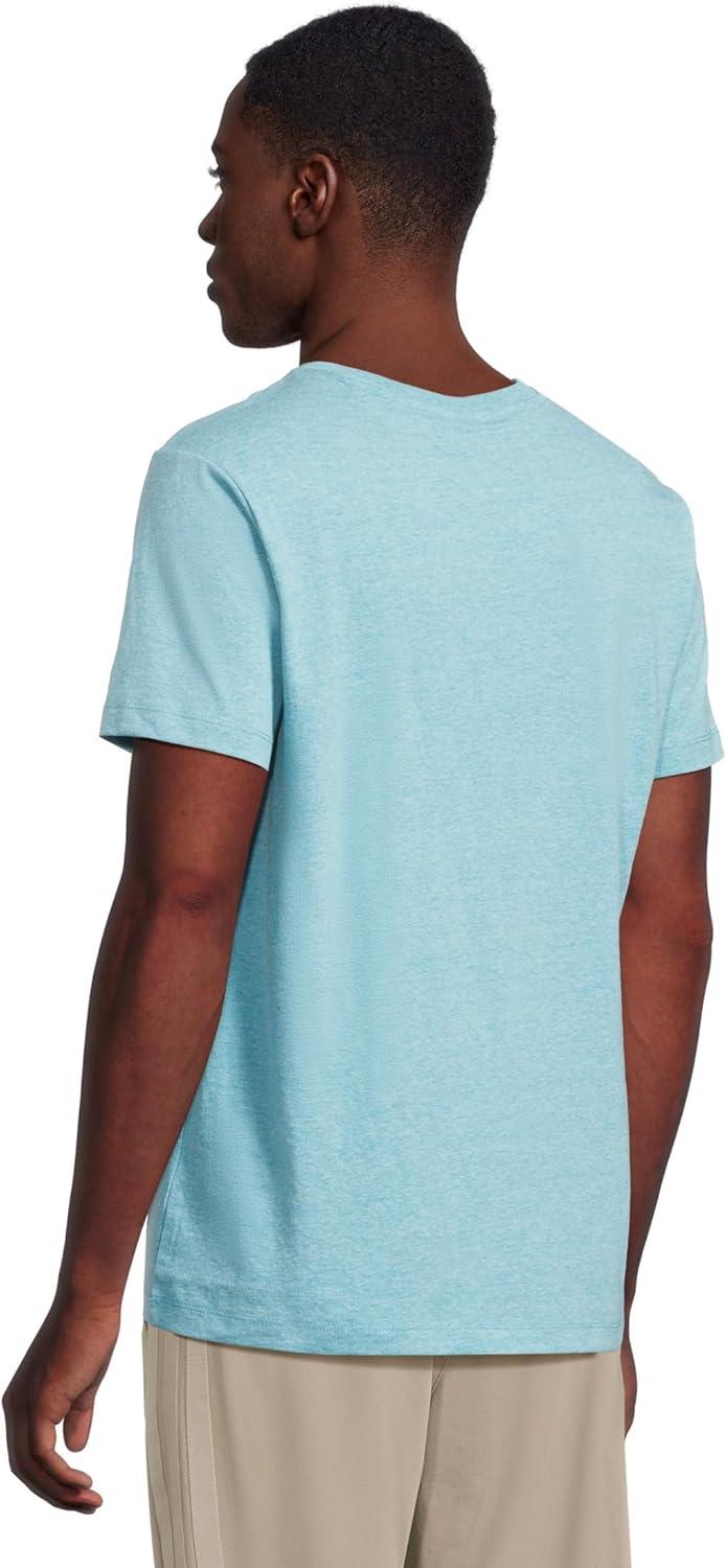 imageUS POLO ASSN Mens Crew Neck Small Pony TShirtMedium Aqua Heather
