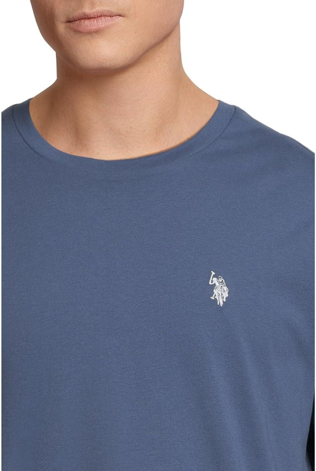 imageUS POLO ASSN Mens Crew Neck Small Pony TShirtOceana Blue