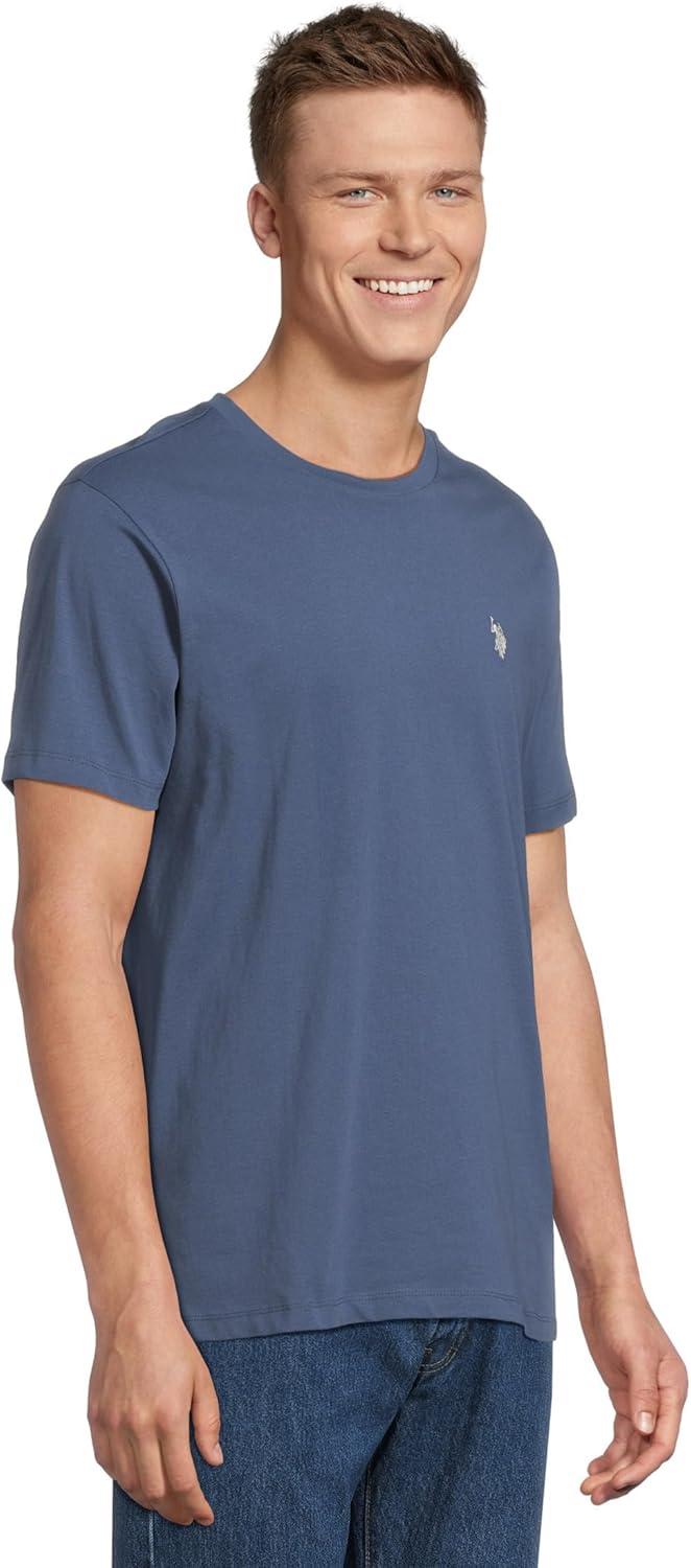 imageUS POLO ASSN Mens Crew Neck Small Pony TShirtOceana Blue