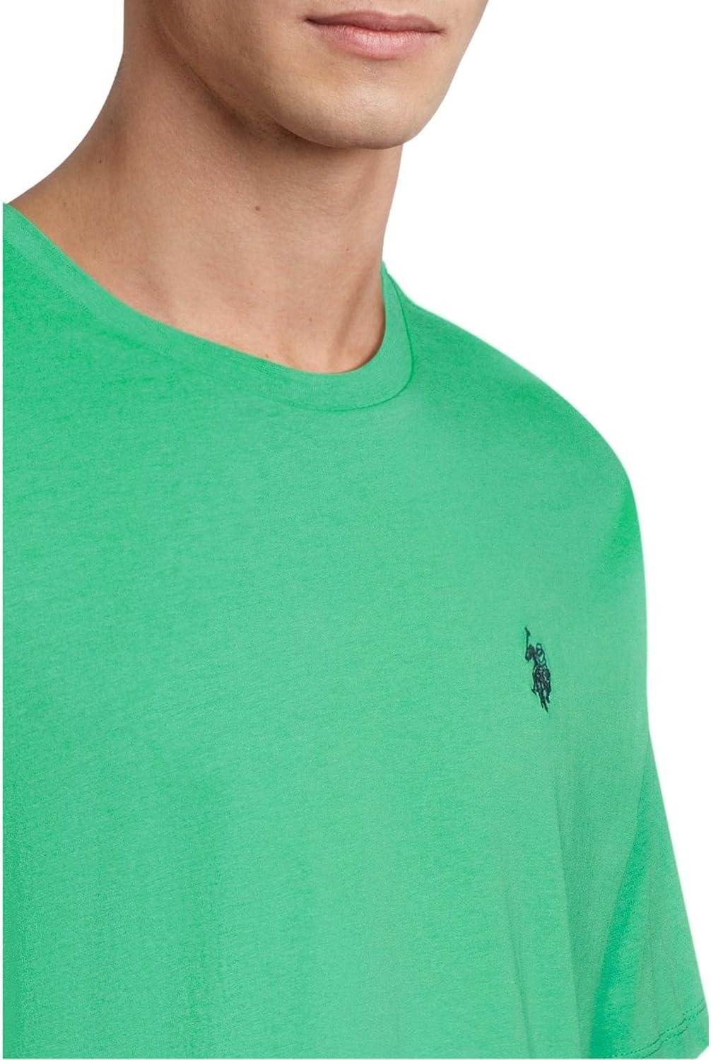 imageUS POLO ASSN Mens Crew Neck Small Pony TShirtSpearmint Leaf