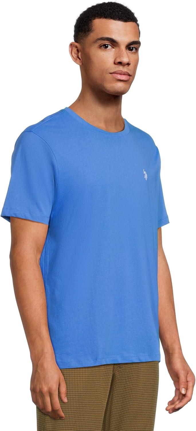 imageUS POLO ASSN Mens Crew Neck Small Pony TShirtSuper Sonic Blue
