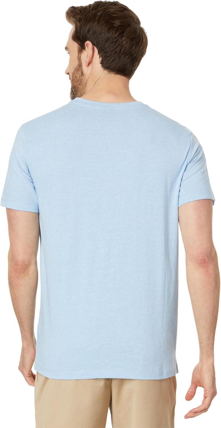 imageUS POLO ASSN Mens Crew Neck Small Pony TShirtSurf Blue Heather