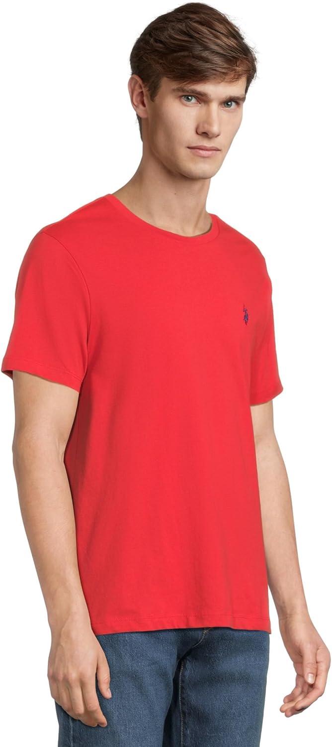 imageUS POLO ASSN Mens Crew Neck Small Pony TShirtUpstate Red