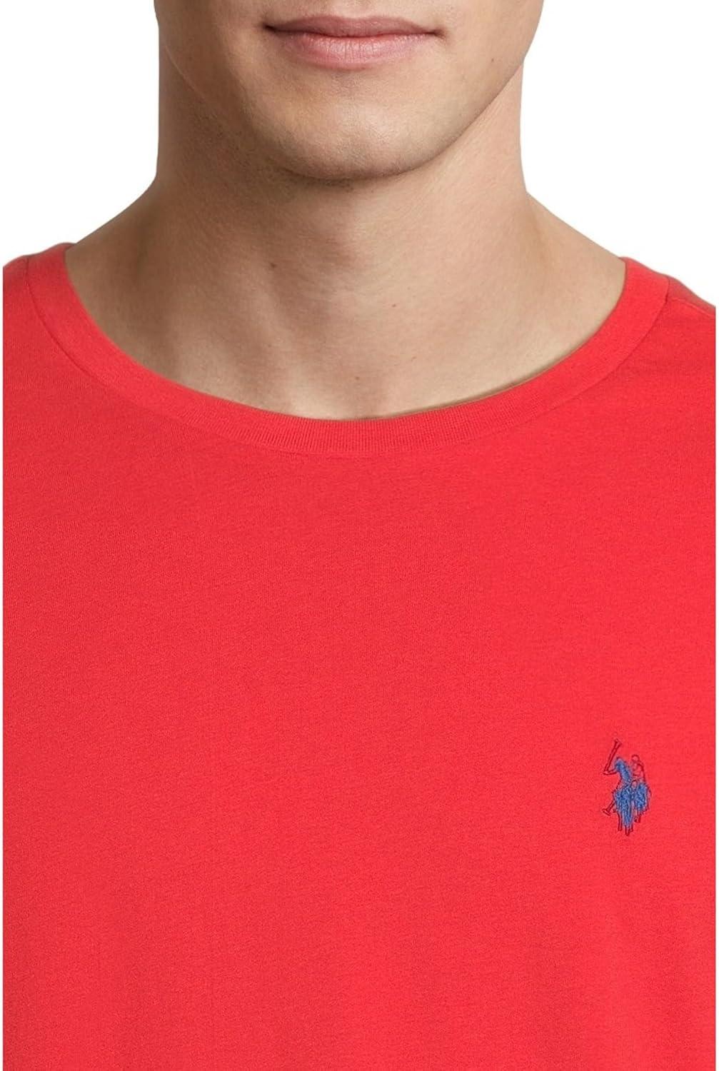 imageUS POLO ASSN Mens Crew Neck Small Pony TShirtUpstate Red