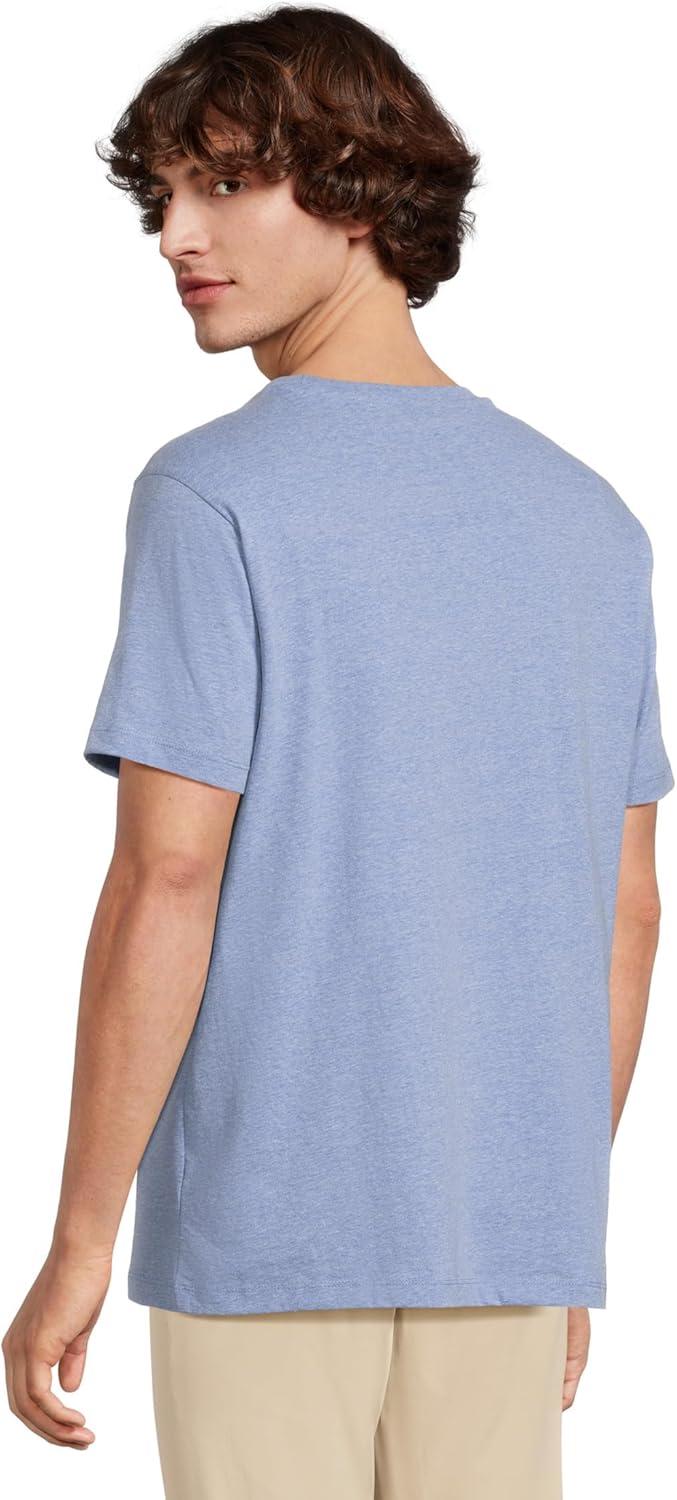 imageUS POLO ASSN Mens Crew Neck Small Pony TShirtVista Blue Heather