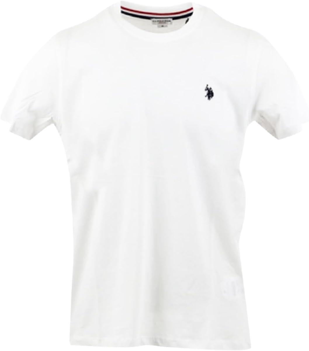 imageUS POLO ASSN Mens Crew Neck Small Pony TShirtWhite 6pack