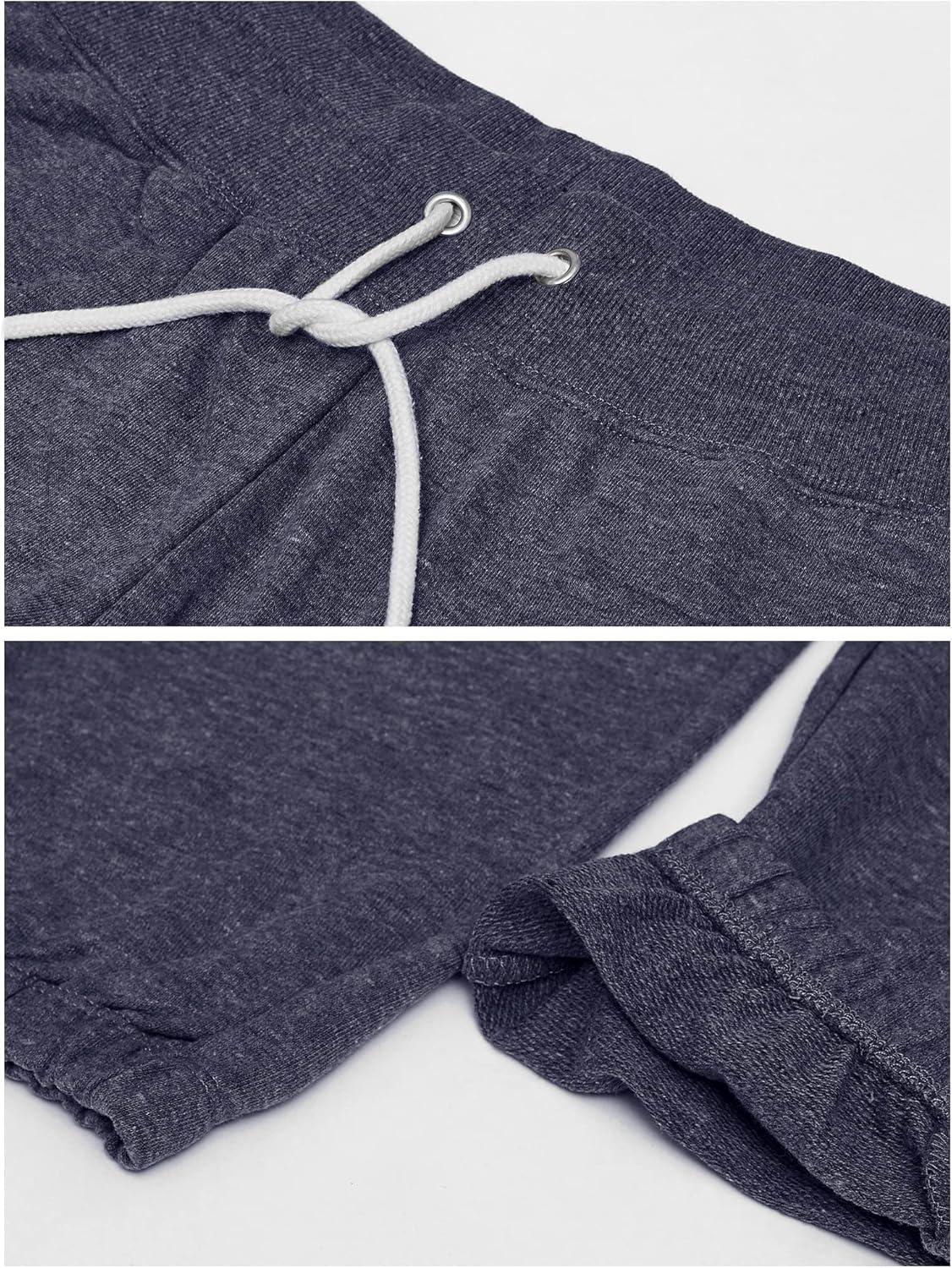 imageUS Polo Assn Essentials Womens Sweatpants with Pockets Comfy and Breathable French Terry Joggers for WomenDark Navy Heather4