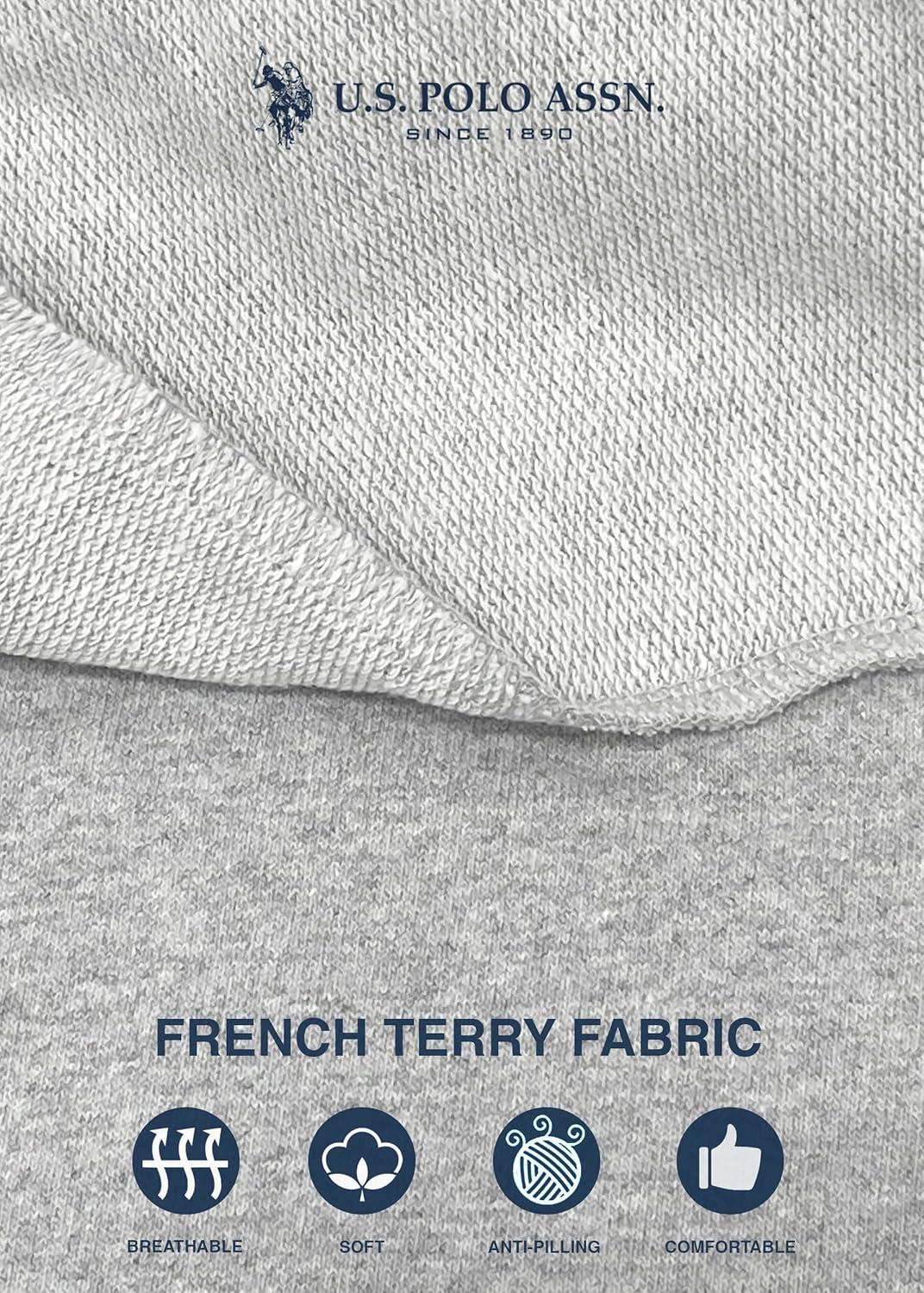 imageUS Polo Assn Essentials Womens Sweatpants with Pockets Comfy and Breathable French Terry Joggers for WomenHeather Gray4