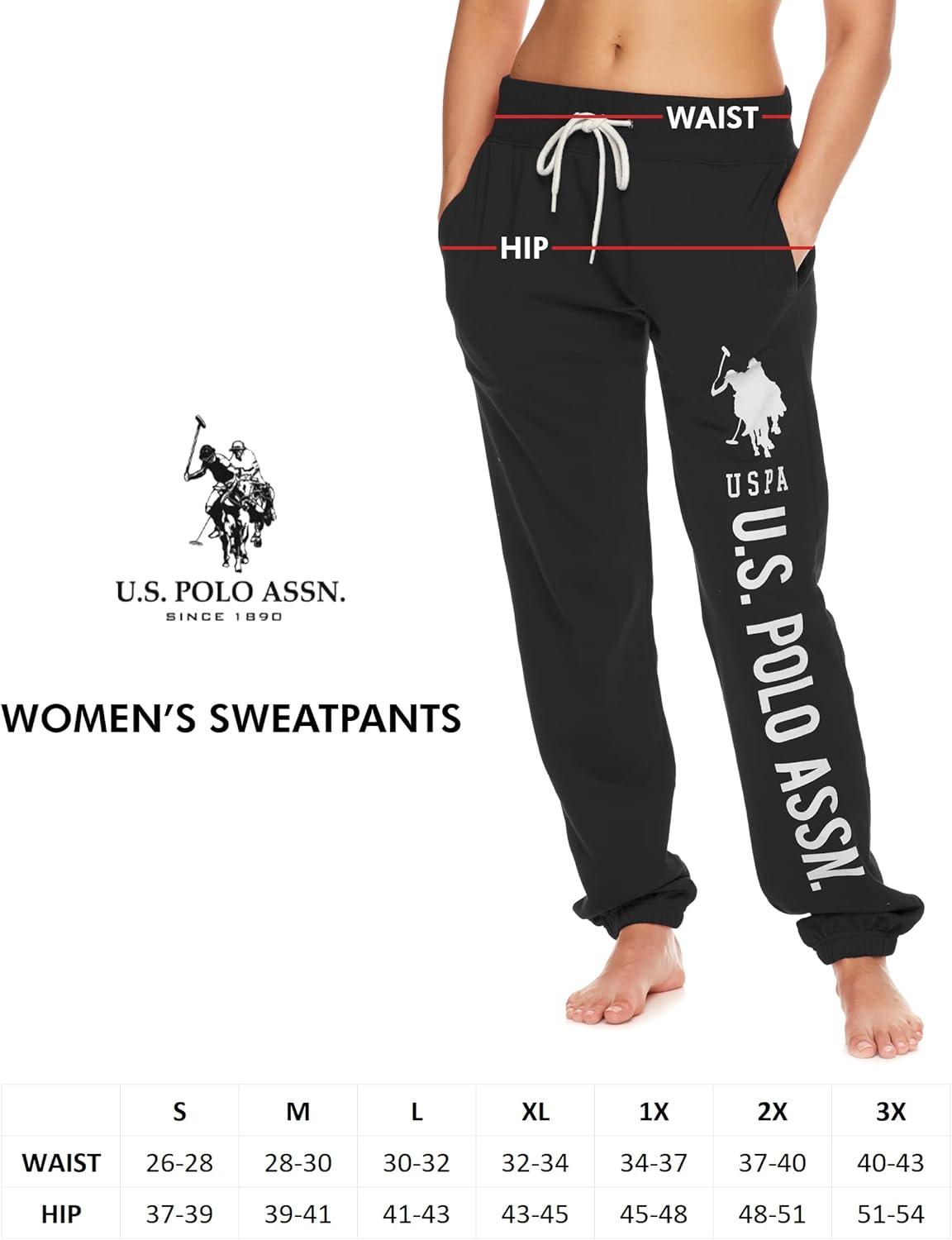imageUS Polo Assn Essentials Womens Sweatpants with Pockets Comfy and Breathable French Terry Joggers for WomenLapis Blue2
