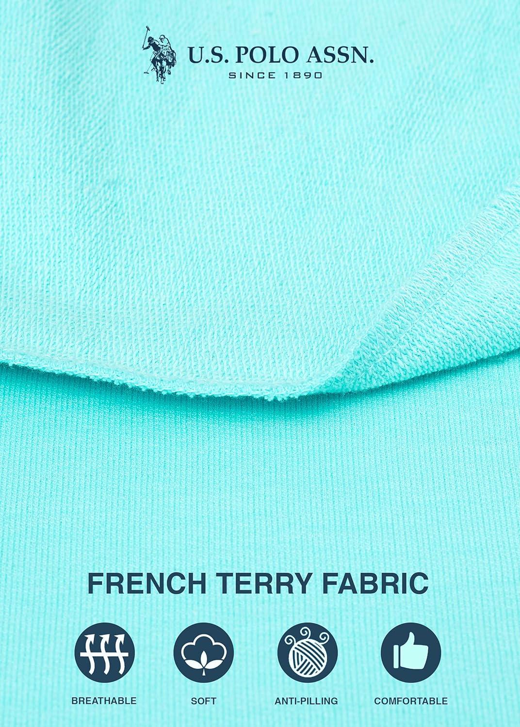 imageUS Polo Assn Essentials Womens Sweatpants with Pockets Comfy and Breathable French Terry Joggers for WomenMintheather