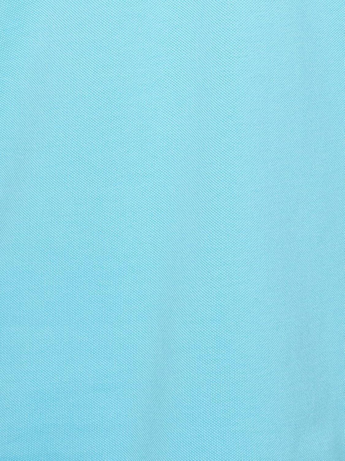 imageUS Polo Assn Mens ShortSleeve Polo Shirt with Applique Casual Summer Slim Fit Polo Shirt with Contrast ColorHorizon Blue