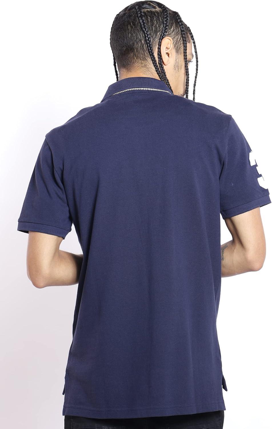 imageUS Polo Assn Mens Solid Pique Polo ShirtClassic Navy