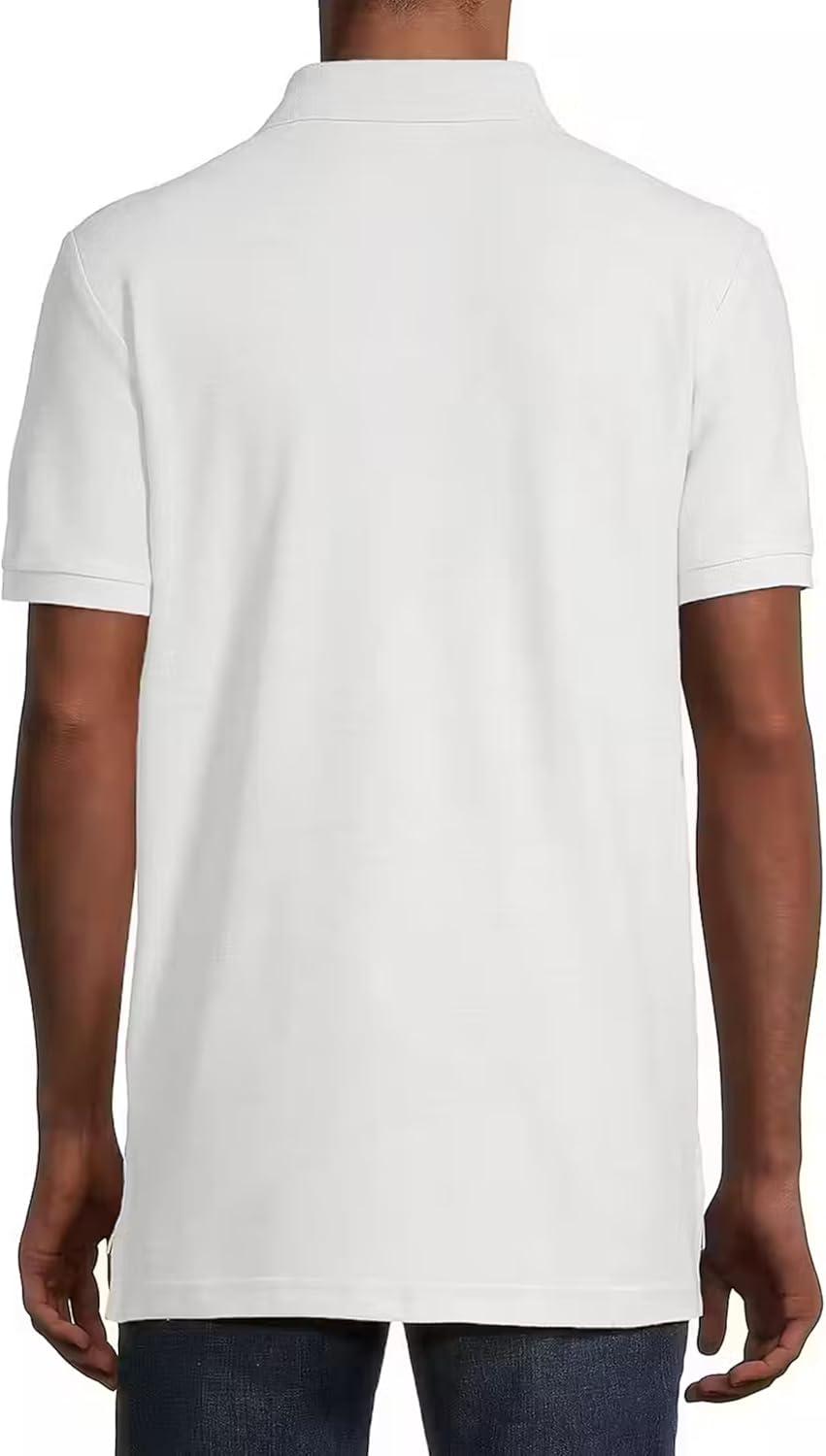 imageUS Polo Assn Mens Solid Pique Polo ShirtWhite