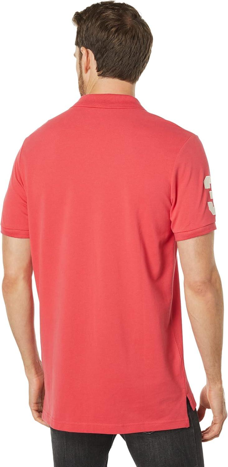 imageUS Polo Assn Mens Solid Pique Polo ShirtWinterberry