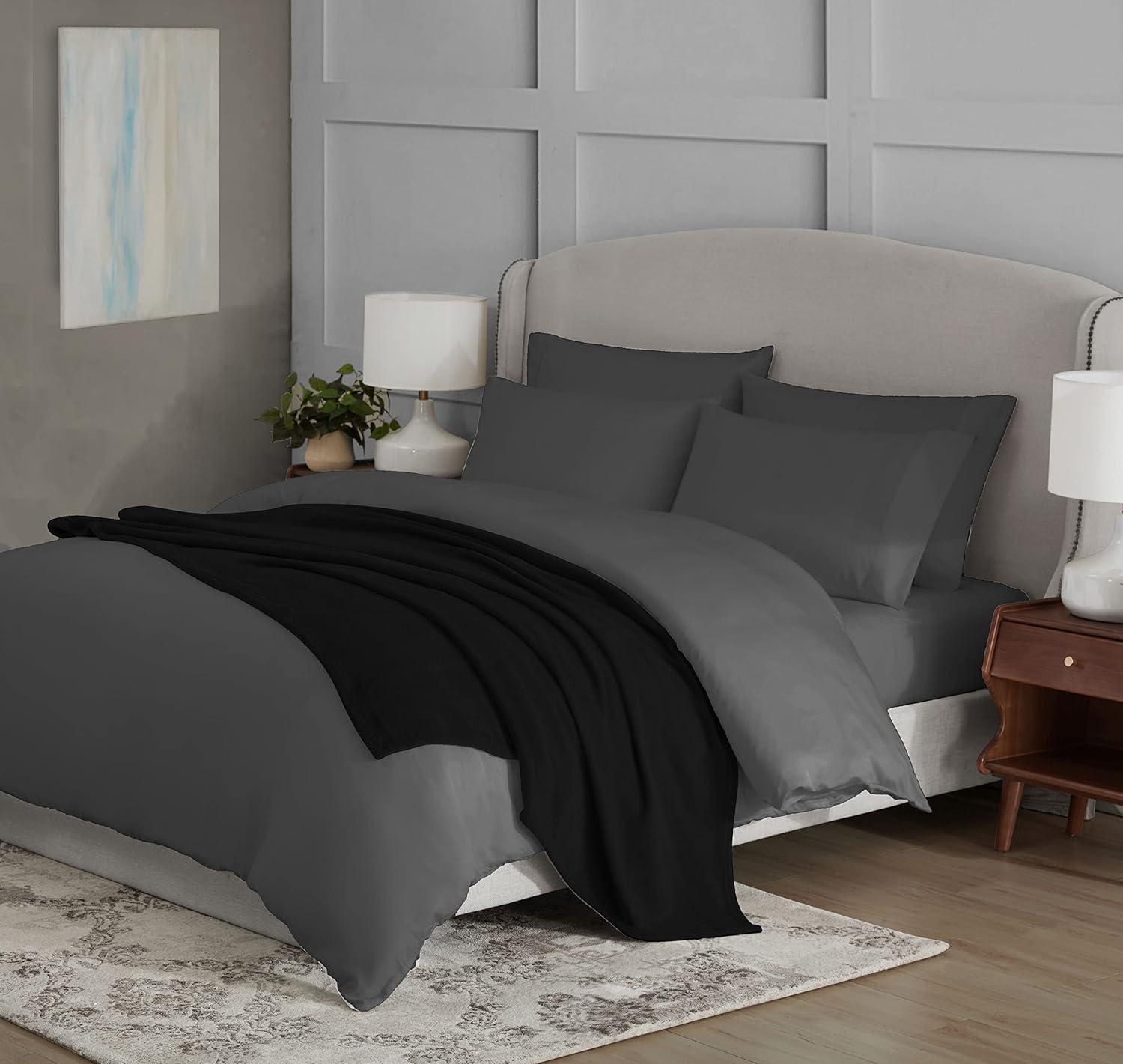 imageUS Polo Assn Oversized Lightweight Throw Blanket for BedSofa Soft Fleece Couch Blankets and Throws Cozy Decorative Bedding 50quotx70quotOceanBlack