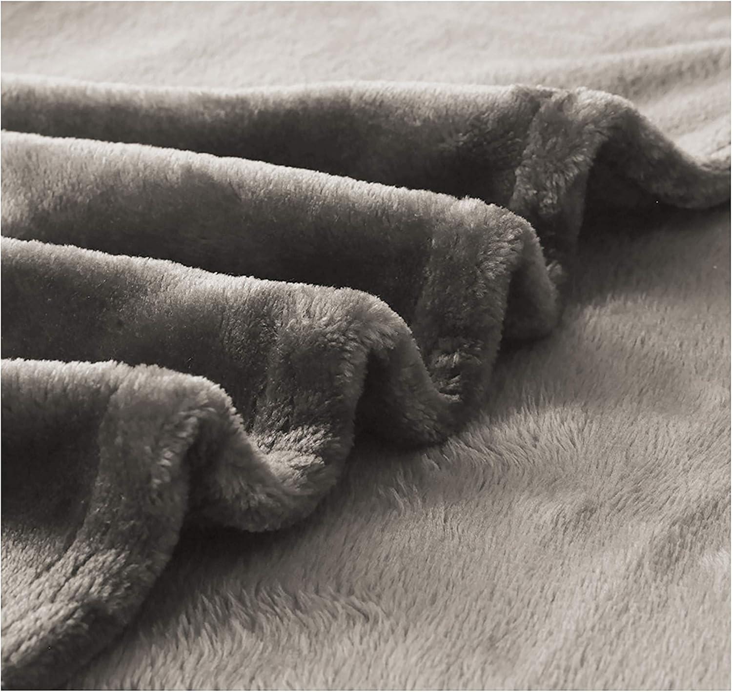 imageUS Polo Assn Oversized Lightweight Throw Blanket for BedSofa Soft Fleece Couch Blankets and Throws Cozy Decorative Bedding 50quotx70quotOceanCloud Grey