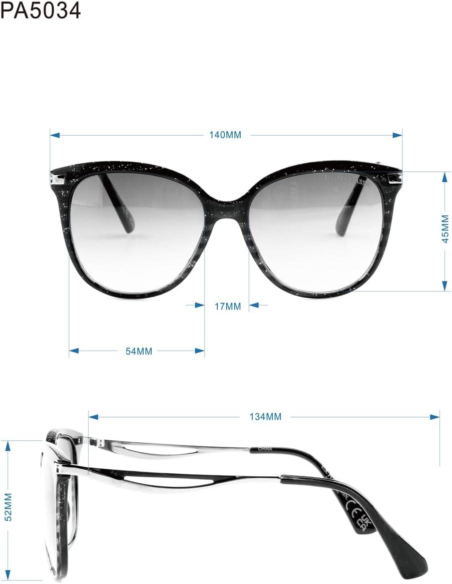 imageUS Polo Assn PA5034 Sparkling Round UV Protective Sunglasses for Women Classic Gifts for Women 60 mm