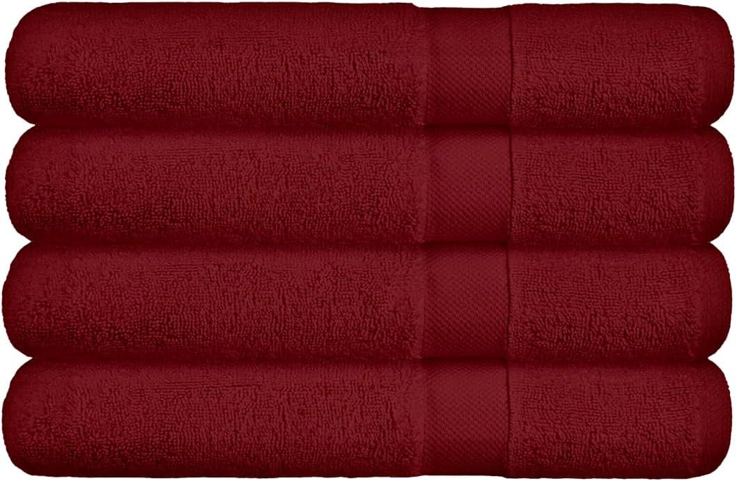 imageUS Polo Assn USPA 4PC Bath Towel SetRed