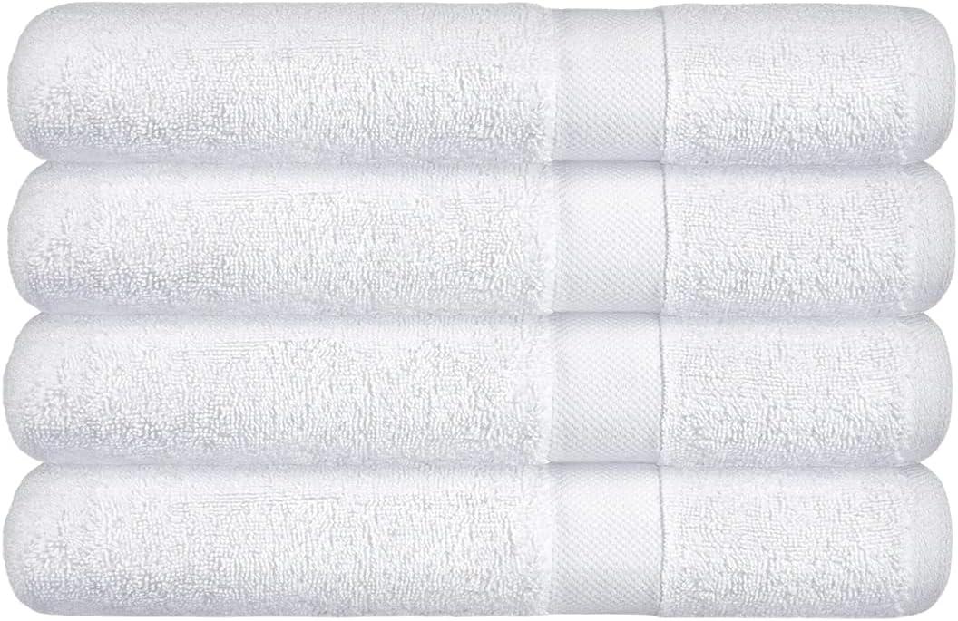 imageUS Polo Assn USPA 4PC Bath Towel SetWhite