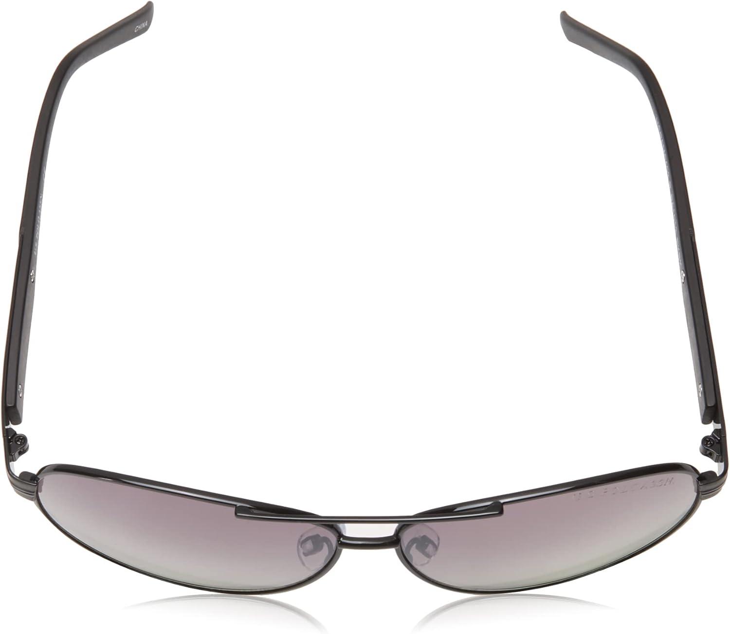 imageUS Polo Assn Womens Pa1013 Metal Uv400 Protective Aviator Pilot Sunglasses Classic Gifts for Men 59 MmBlack Metal Matte Black