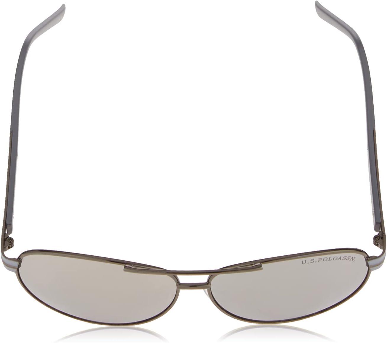 imageUS Polo Assn Womens Pa1013 Metal Uv400 Protective Aviator Pilot Sunglasses Classic Gifts for Men 59 MmGunmetal Matte Grey