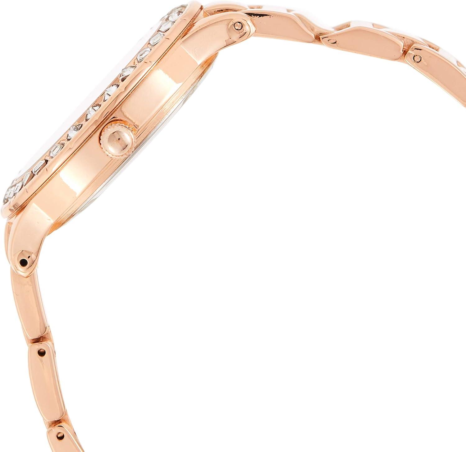 imageUS Polo Assn Womens Rose GoldTone Watch Elegant Crystal Bezel Durable Bracelet and Quartz Movement Perfect for Everyday Style or Special Occasions