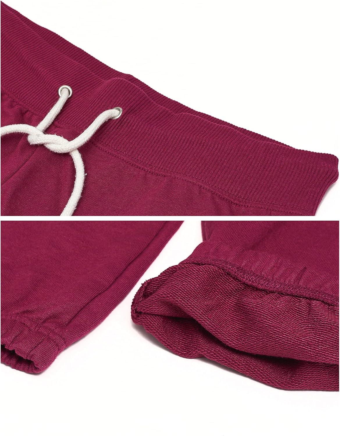 imageUS Polo Assn Womens Sweatpants  Women Joggers Sweats with Logo Print  French Terry PolyCottonBerry3