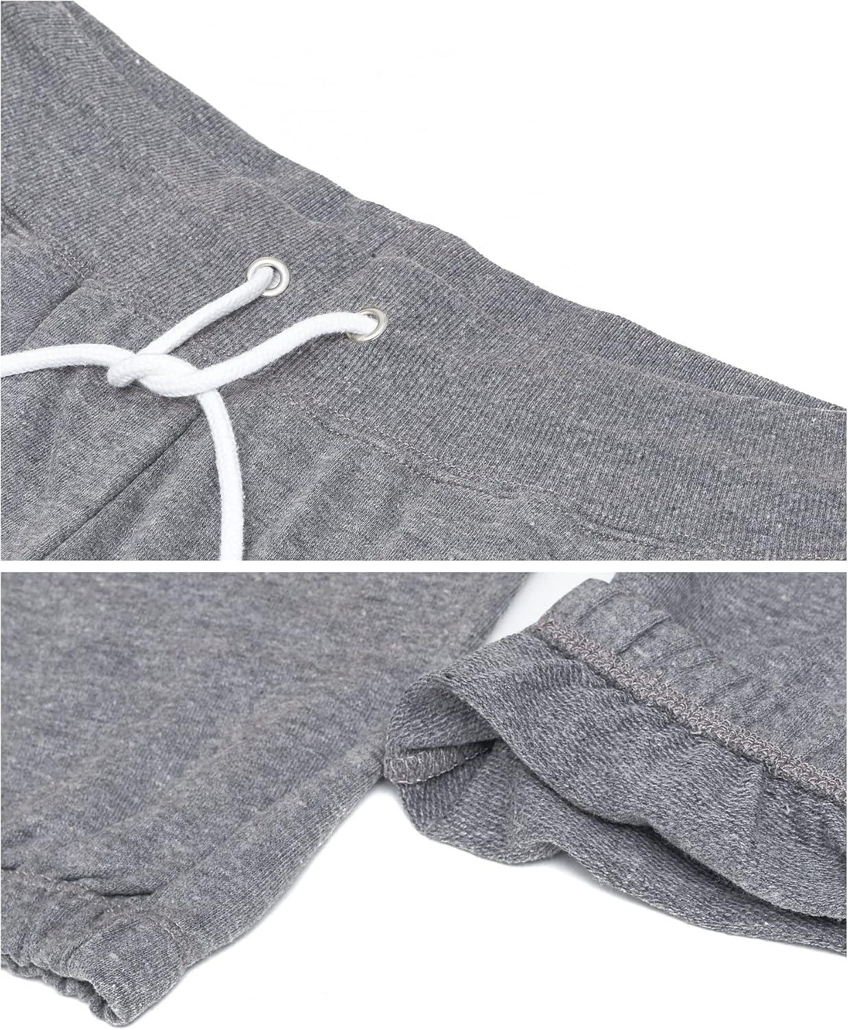 imageUS Polo Assn Womens Sweatpants Women Joggers Sweats with Logo Print French Terry PolyCottonCharcoal Heather With White Print