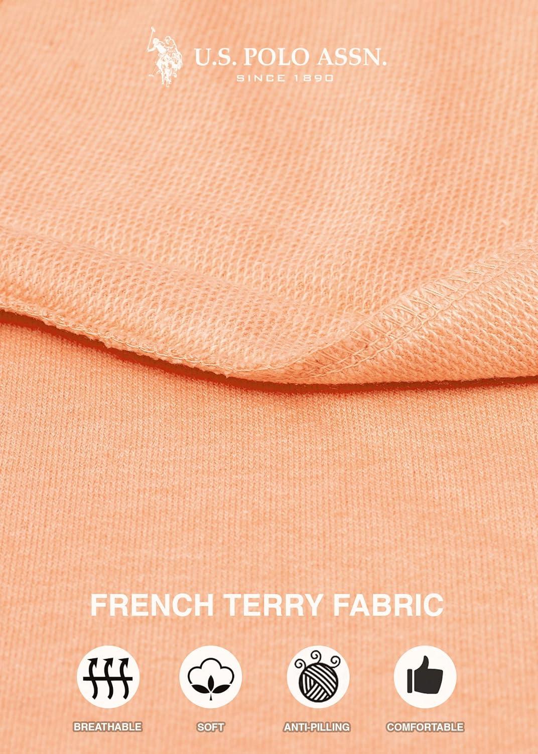 imageUS Polo Assn Womens Sweatpants  Women Joggers Sweats with Logo Print  French Terry PolyCottonHoney1