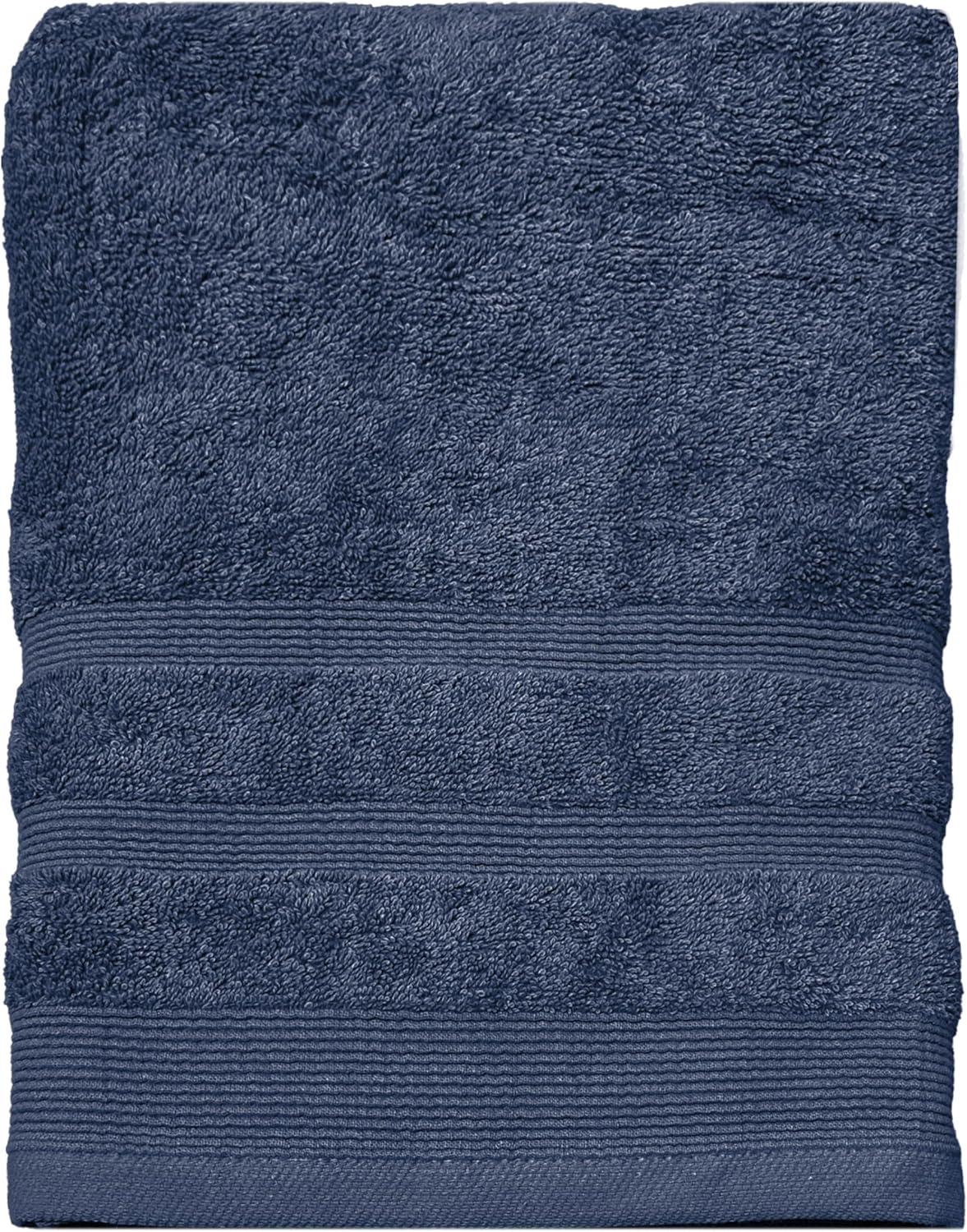 imageUSPA 550 GSM 16S Ring Bath Towel 6PackBright Cobalt