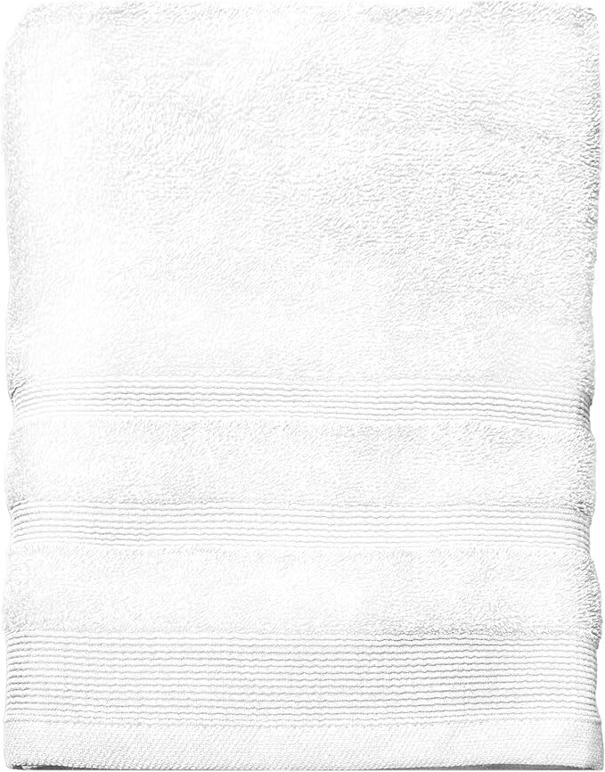 imageUSPA 550 GSM 16S Ring Bath Towel 6PackWhite
