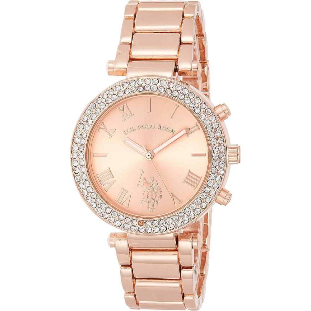 imageAccutime US Polo Assn Womens Quartz Rose GoldToned Dress Watch Model USC40170