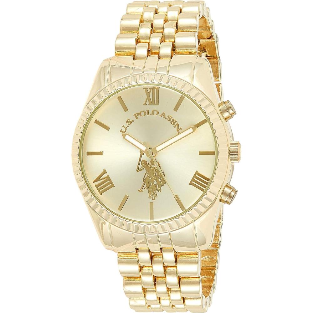 imageAccutime US Polo Assn Womens USC40058 GoldTone Watch
