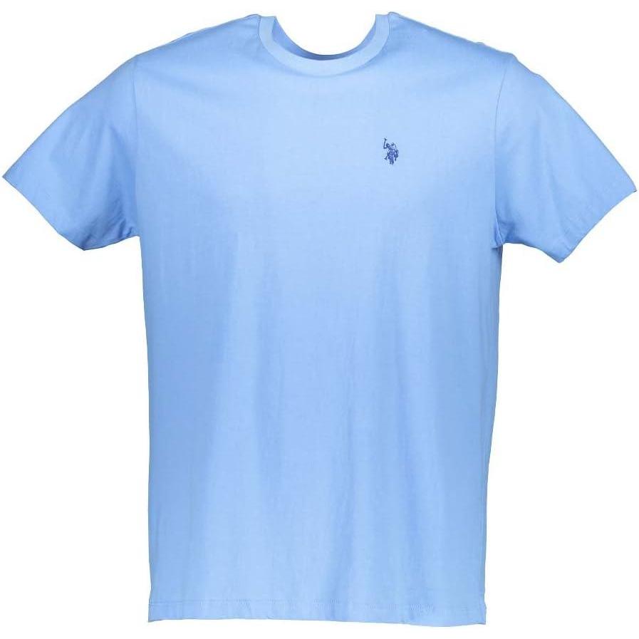 imageUS POLO ASSN Mens Crew Neck Small Pony TShirtBlue Coast