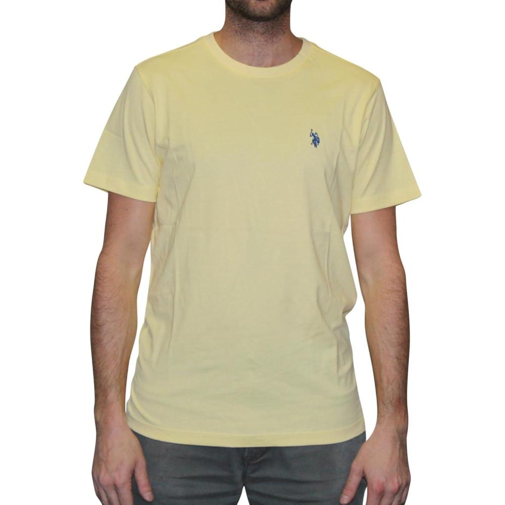 imageUS POLO ASSN Mens Crew Neck Small Pony TShirtCalifornia Yellow