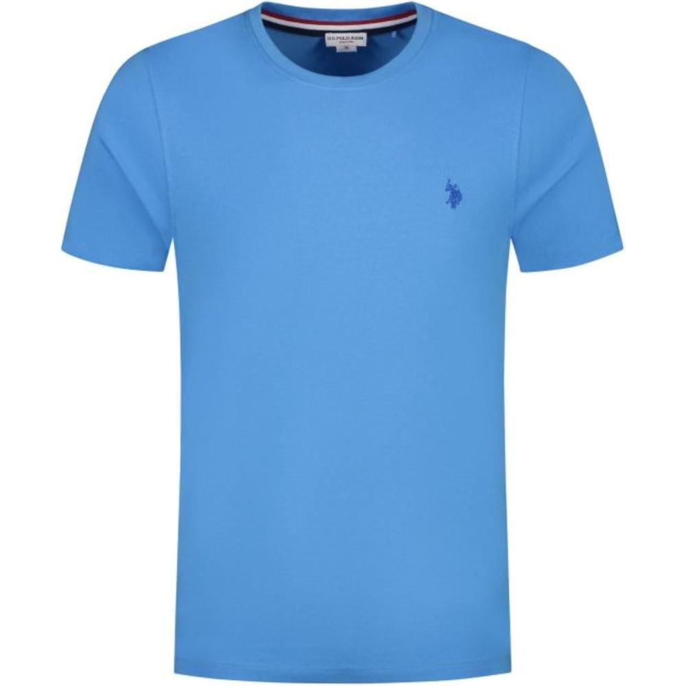 imageUS POLO ASSN Mens Crew Neck Small Pony TShirtCobalt Heather