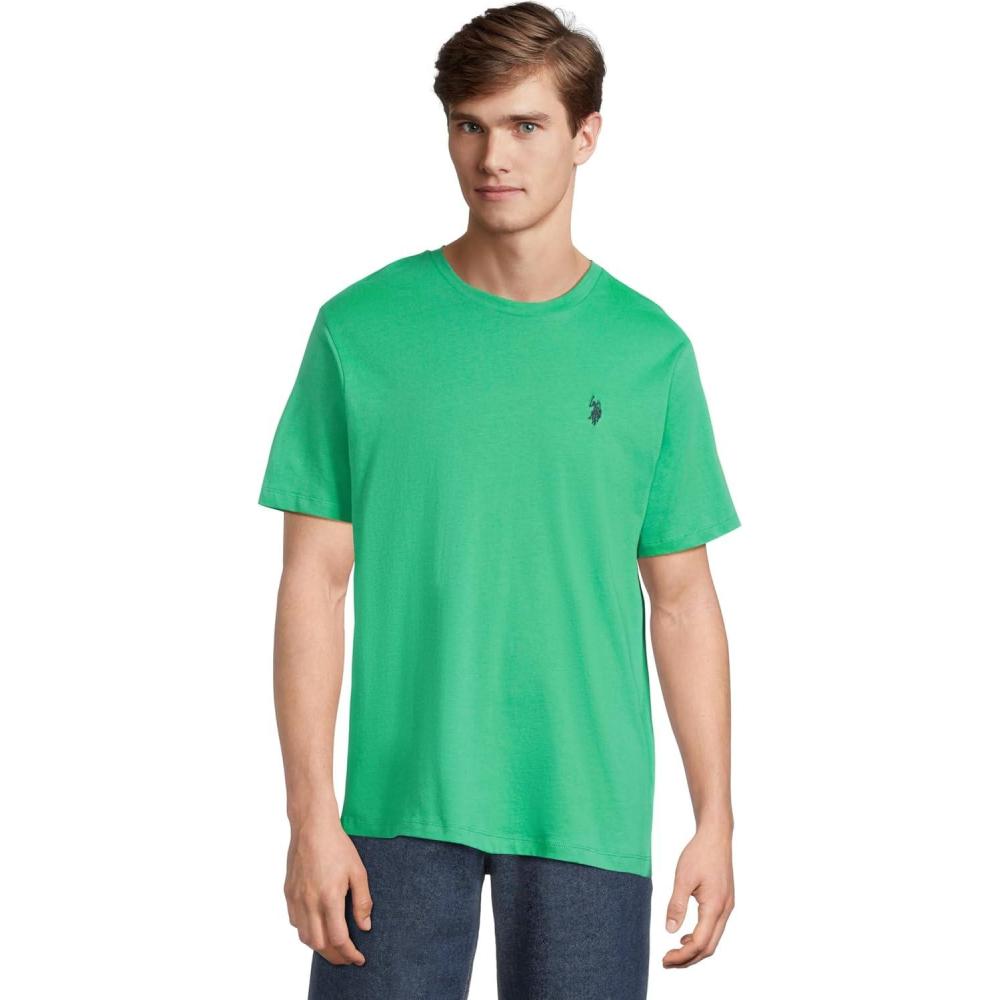 imageUS POLO ASSN Mens Crew Neck Small Pony TShirtSpearmint Leaf