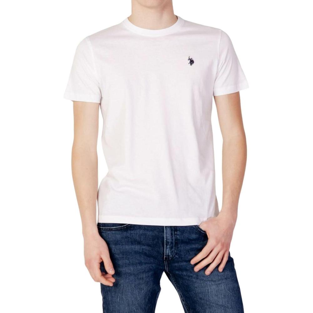 imageUS POLO ASSN Mens Crew Neck Small Pony TShirtWhite